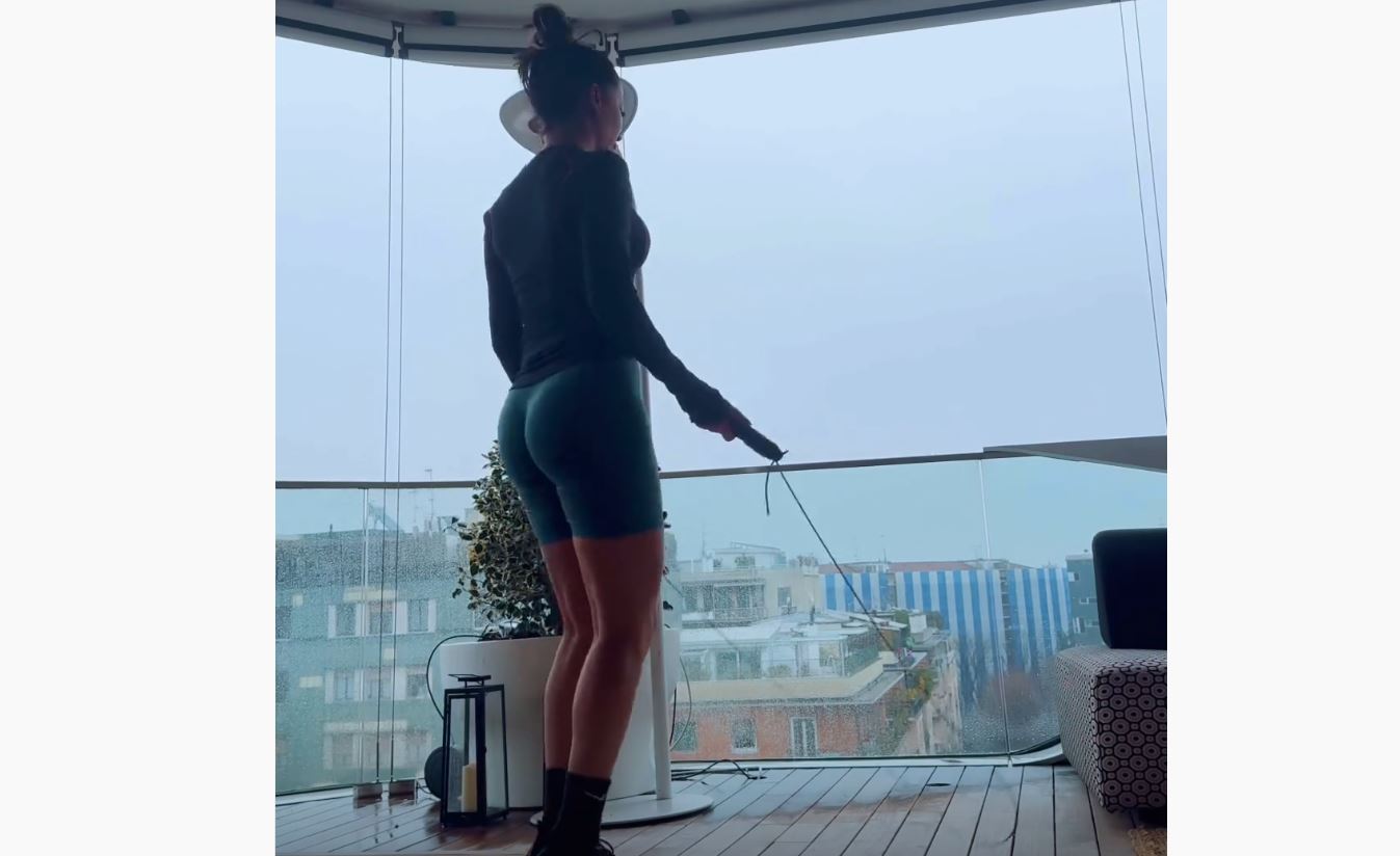 VIDEO/ Lady D’Ambrosio mostra i progressi nel salto con la corda